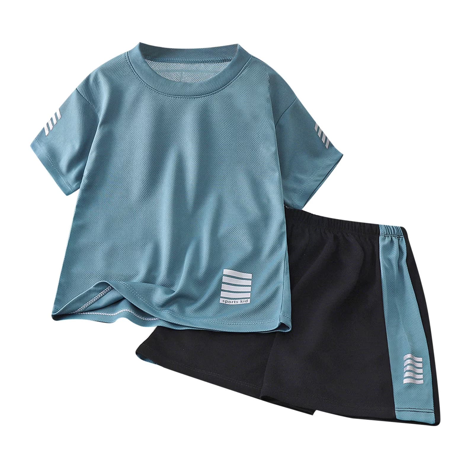 Teal and Black Luxe Activewear Sports Set